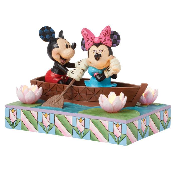 Enesco Mickey & Minnie LED Love Rowbo