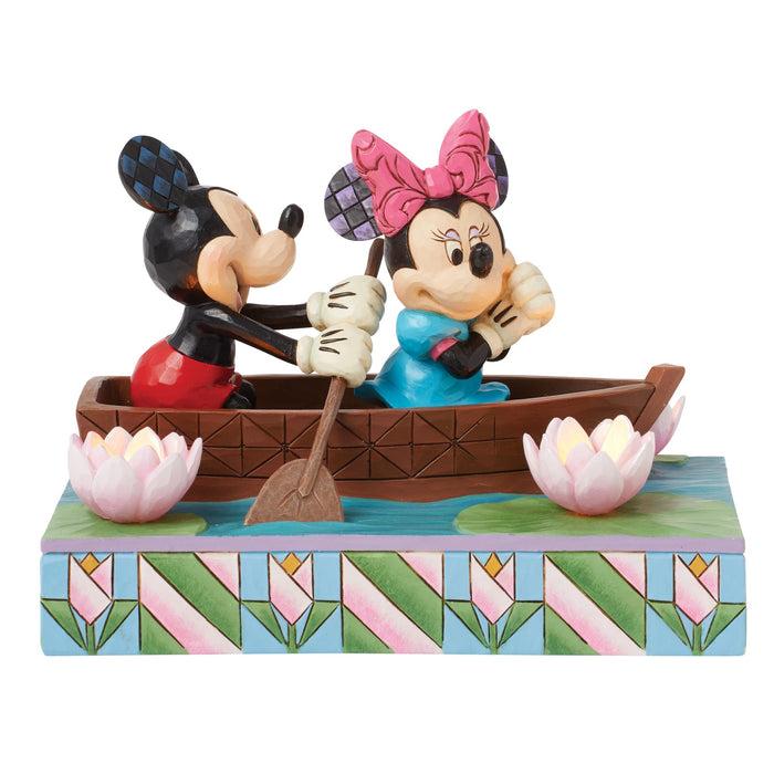Enesco Mickey & Minnie LED Love Rowbo