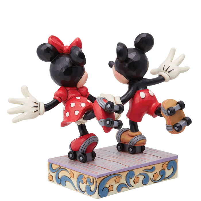 Enesco Mickey & Minnie Roller Skating