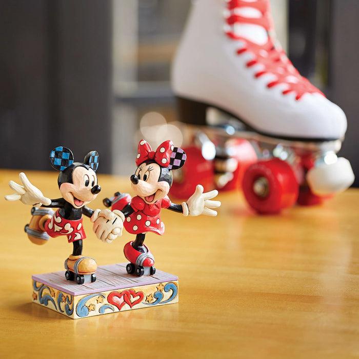 Enesco Mickey & Minnie Roller Skating