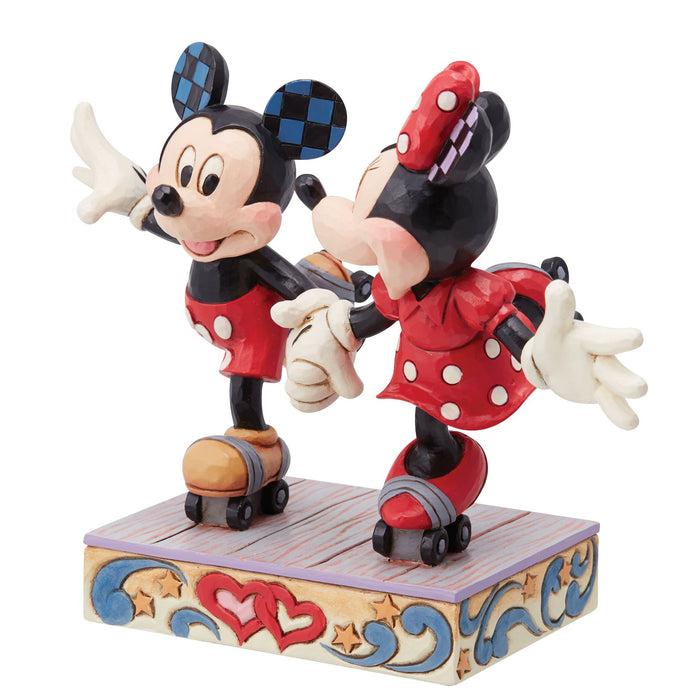 Enesco Mickey & Minnie Roller Skating