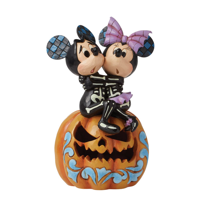 Enesco Mickey&Minnie Scared Skeletons