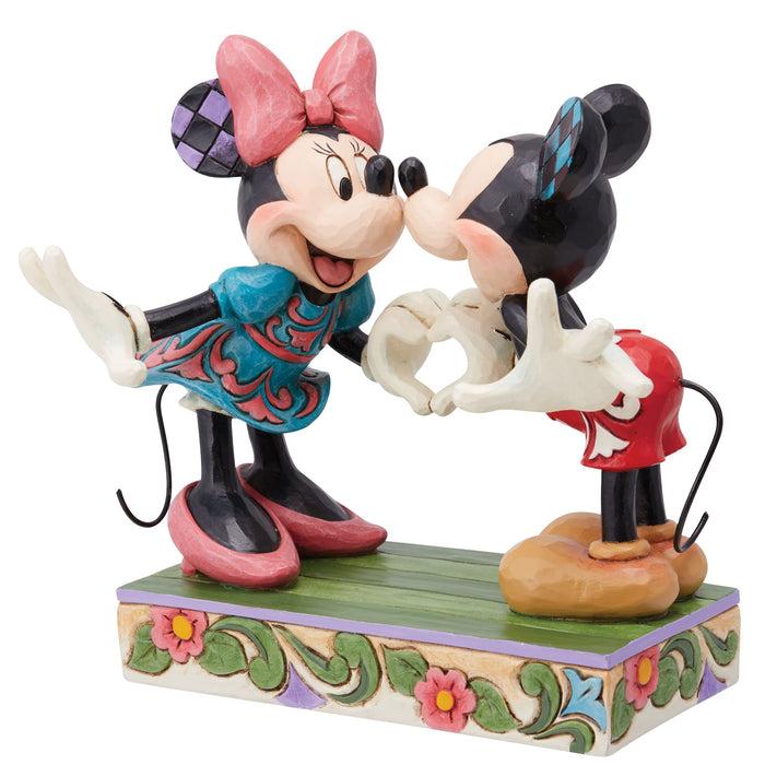 Enesco Mickey & Minnie W/ Heart Hands