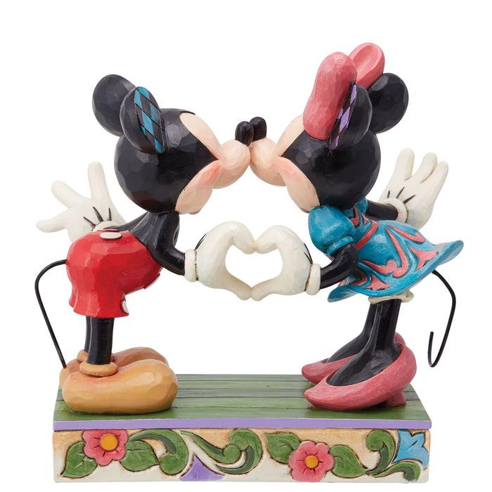 Enesco Mickey & Minnie W/ Heart Hands