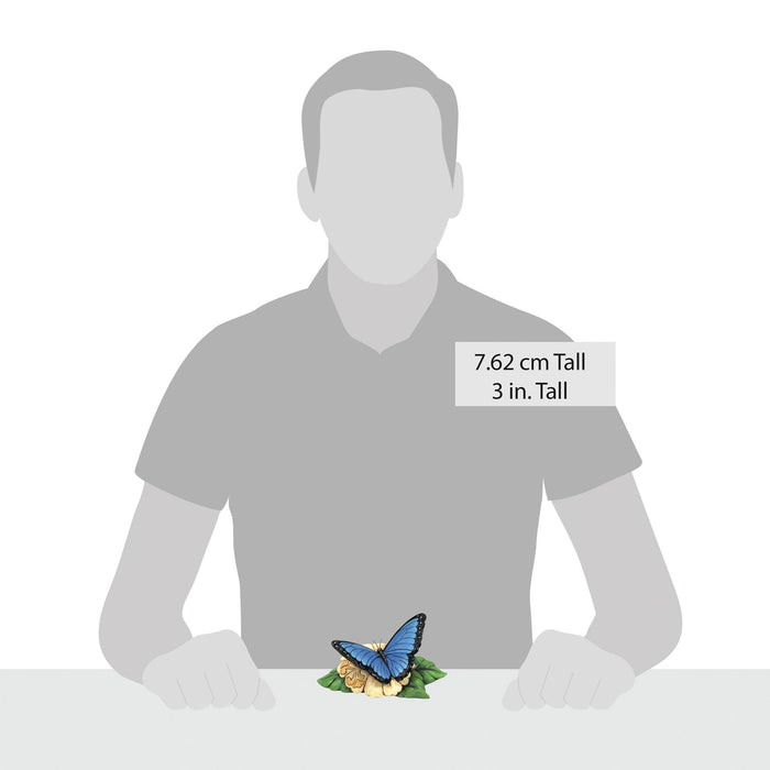 Enesco Mini Blue Morpho Butterfly Fig