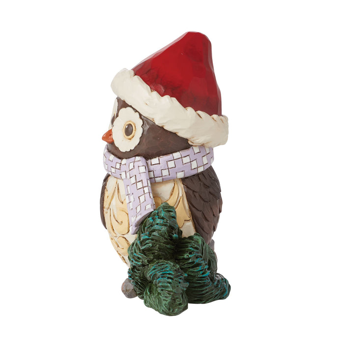 Enesco Mini Owl With Santa Hat Fig