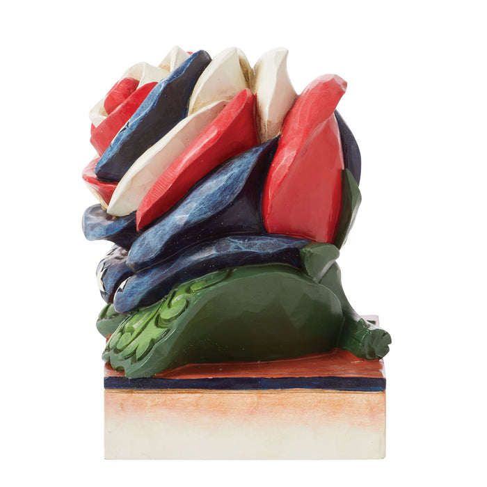 Enesco Mini Patriotic Rose