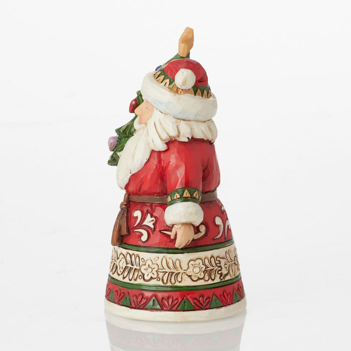 Enesco Mini Santa Holding Tree