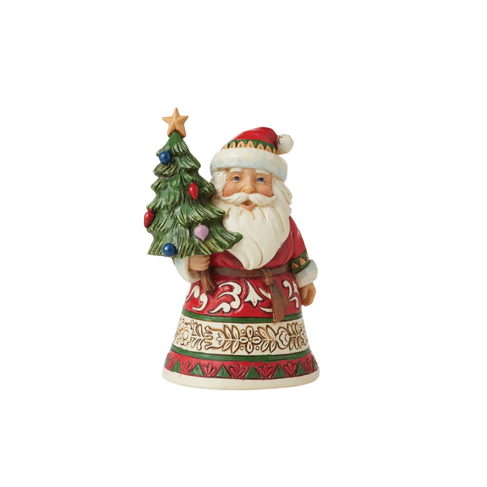 Enesco Mini Santa Holding Tree