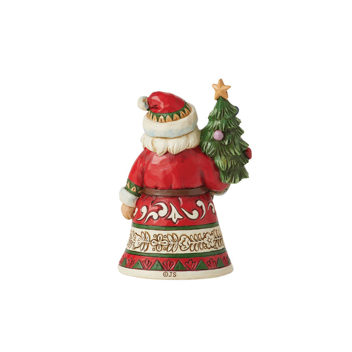 Enesco Mini Santa Holding Tree