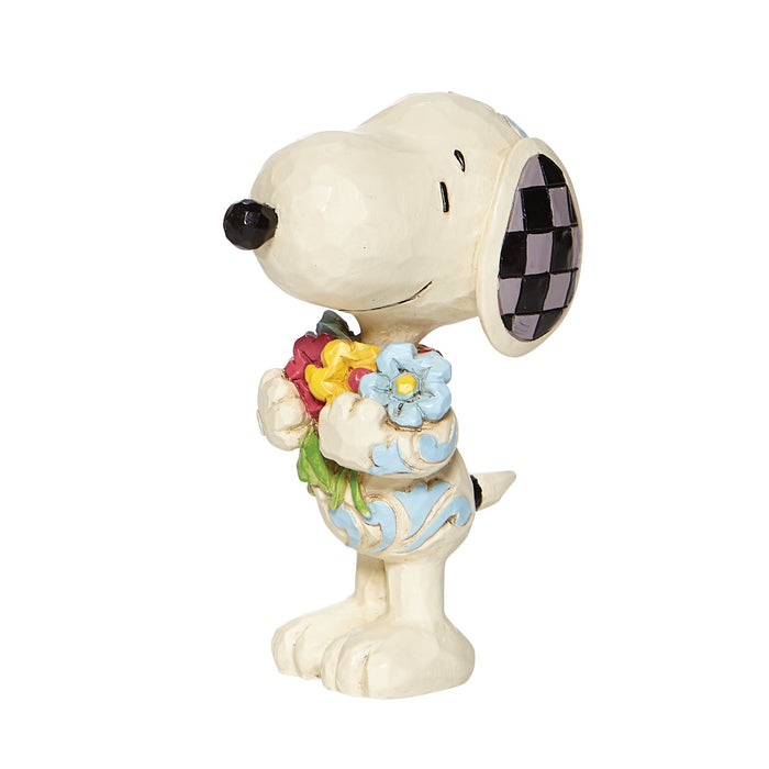 Enesco Mini Snoopy With Flowers