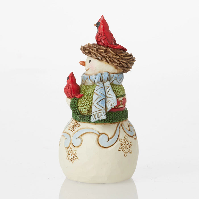Enesco Mini Snowman With Nest On Head