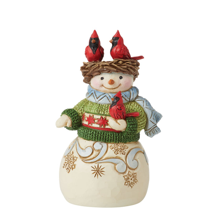 Enesco Mini Snowman with Nest on Head
