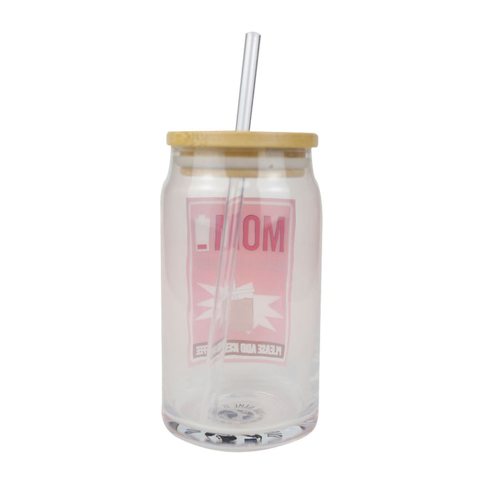 Enesco Mom Latte Glass With Lid