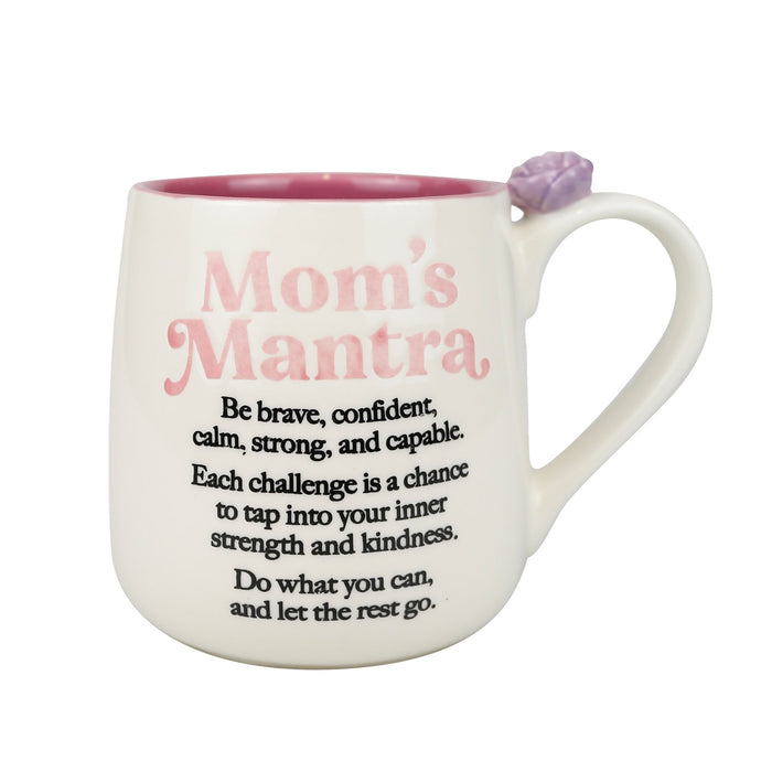 Enesco Mom Mantra Scullpted Mug 16 oz