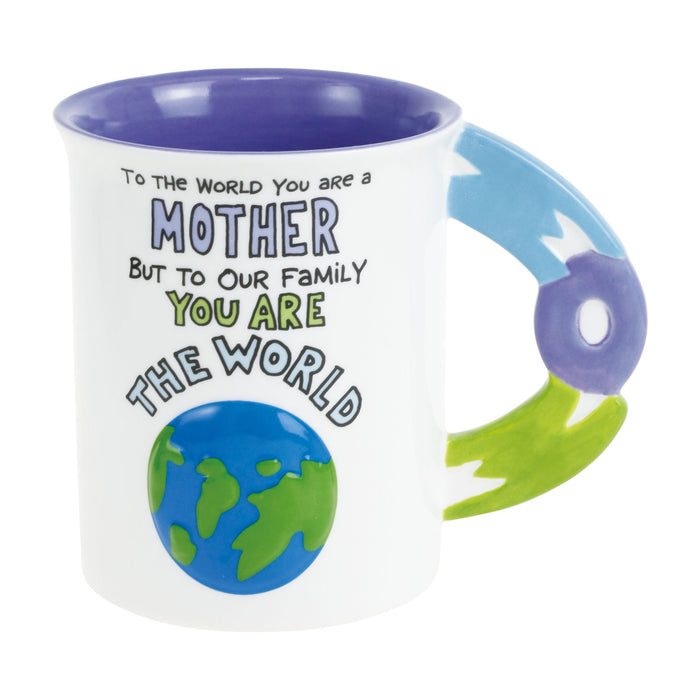 Enesco Mom World Sculpted Mug
