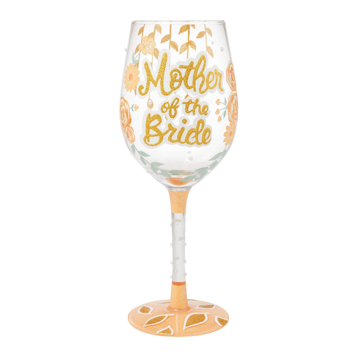 Enesco Mother of the Bride Wine Glass