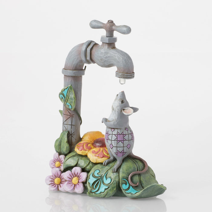 Enesco Mouse With Waterdrop Figurine