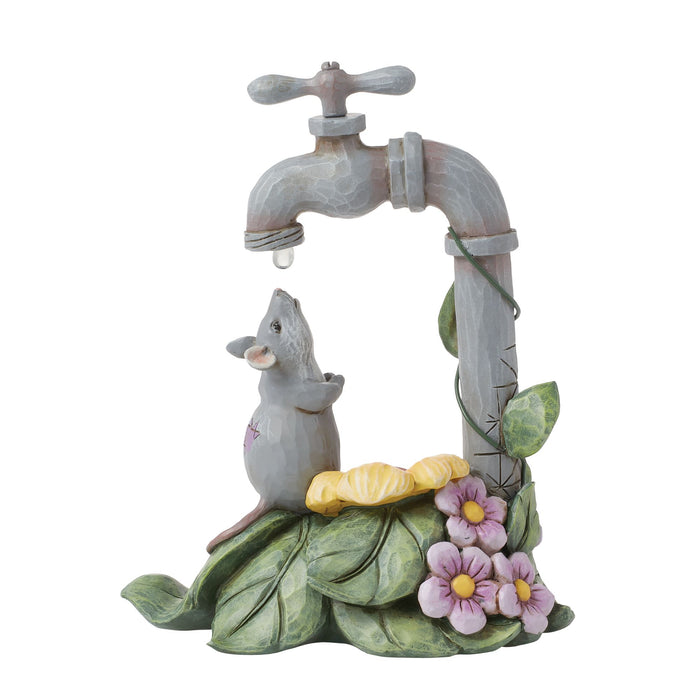 Enesco Mouse With Waterdrop Figurine