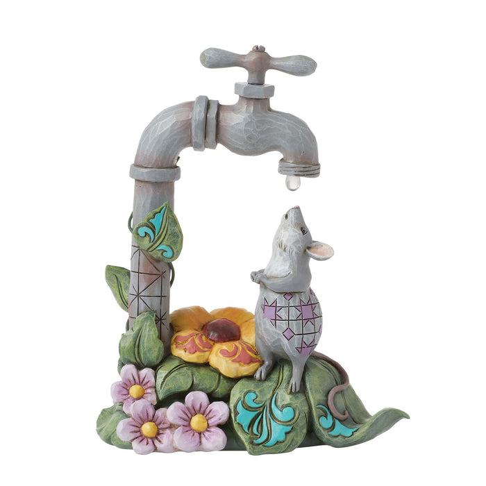 Enesco Mouse with Waterdrop Figurine