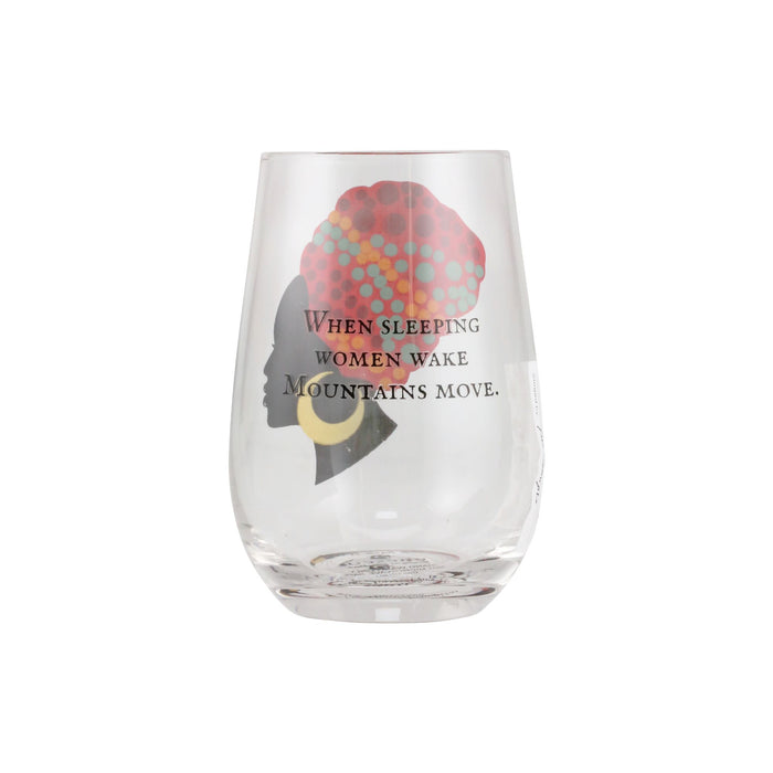 Enesco Move Mountains Stemless Glass