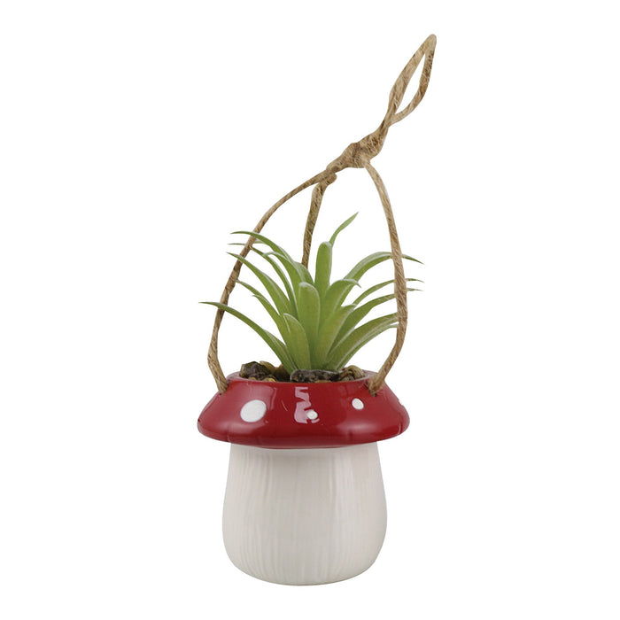 Enesco Mushroom Hangng Planter Plant