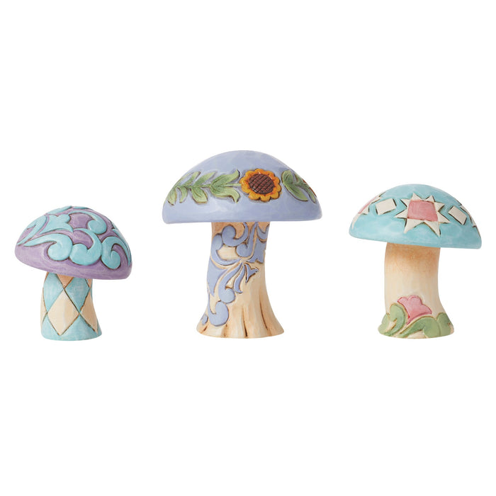 Enesco Mushrooms Set of 3 Figurines