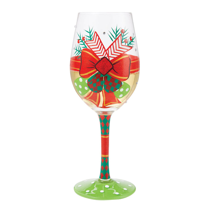Enesco My Fancy Christmas Bow Wine