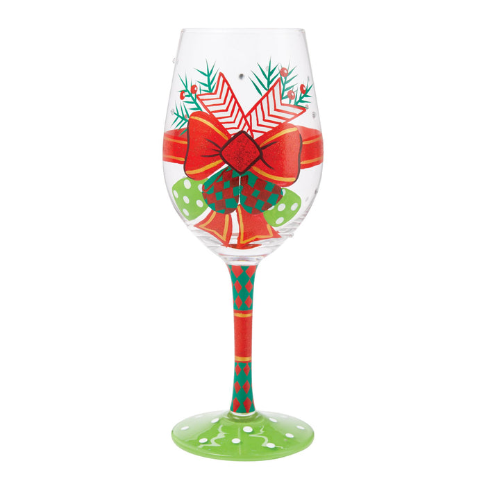 Enesco My Fancy Christmas Bow Wine