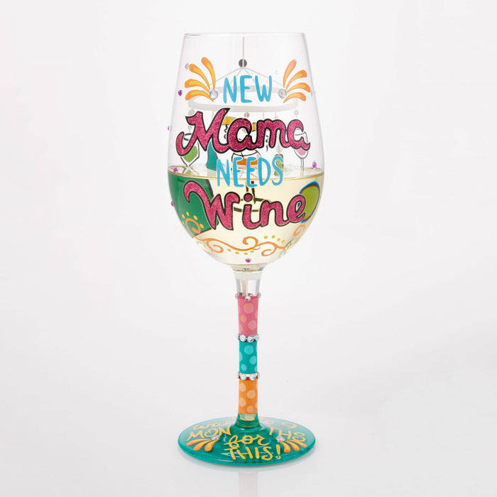 Enesco New Mama Needs Wine Glass