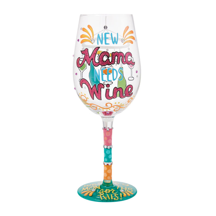 Enesco New Mama Needs Wine Glass
