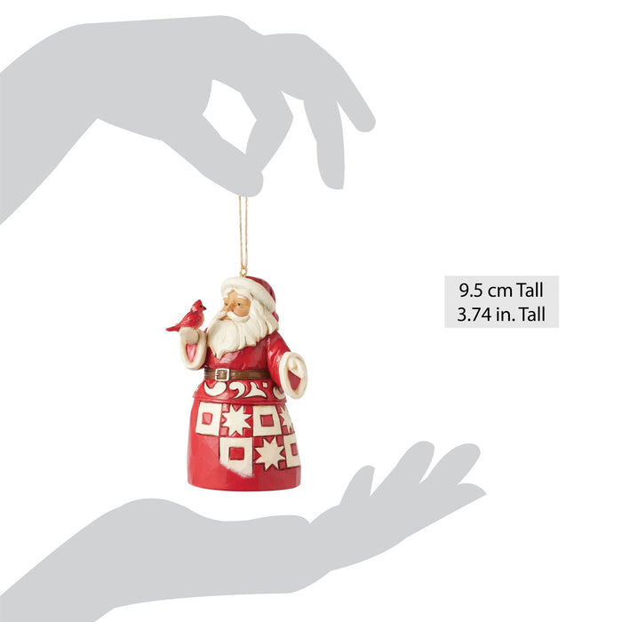 Enesco Nordic Noel Santa Ornament