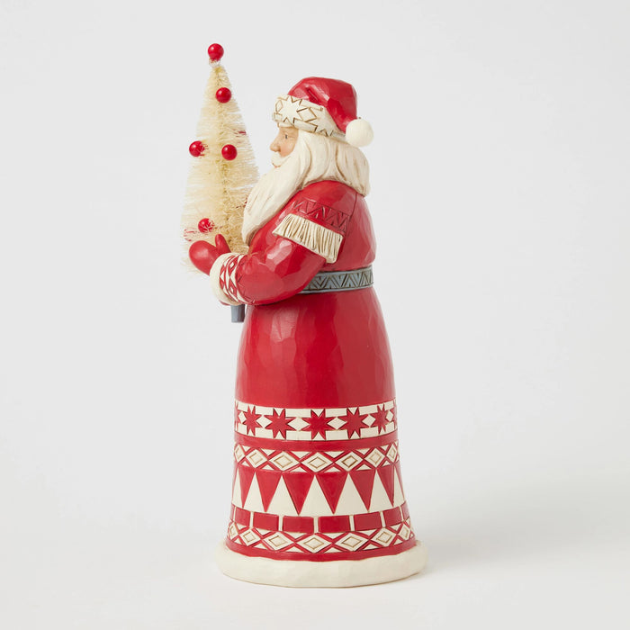 Enesco Nordic Noel Santa Sisal Tree