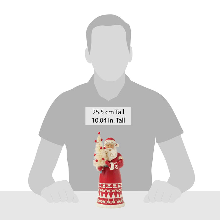 Enesco Nordic Noel Santa Sisal Tree
