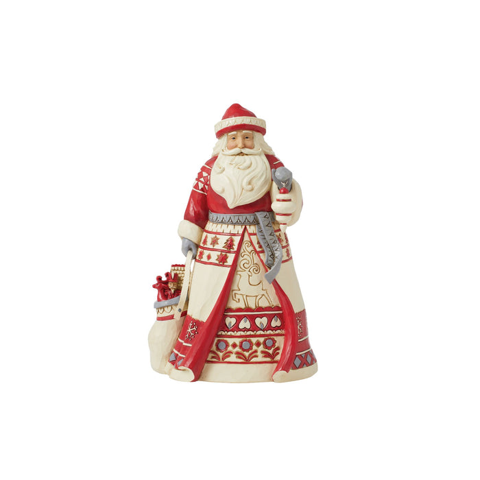 Enesco Nordic Noel Santa with Bag Fig