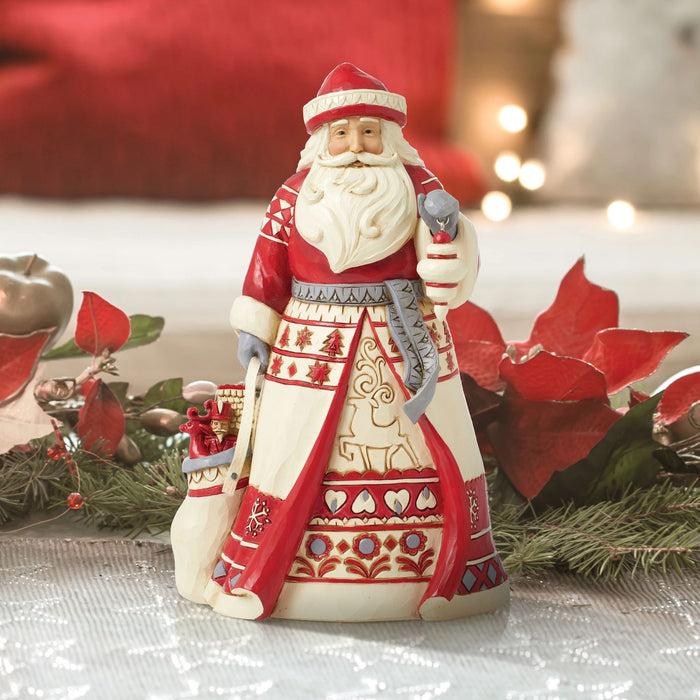 Enesco Nordic Noel Santa With Bag Fig