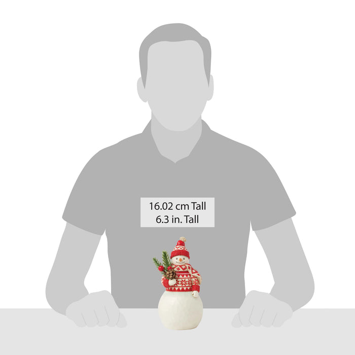 Enesco Nordic Noel Snowman Evergreen