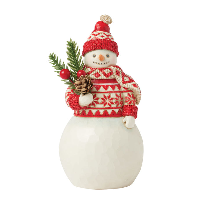 Enesco Nordic Noel Snowman Evergreen