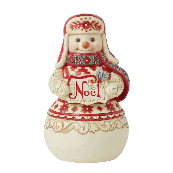Enesco Nordic Noel Snowman Noel Sign