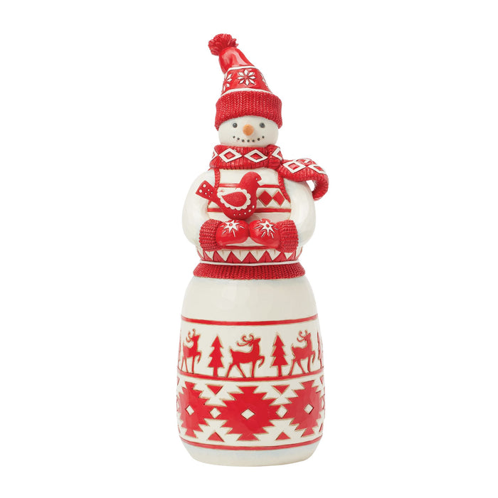 Enesco Nordic Noel Snowman with Cardi