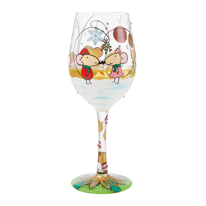 Enesco Not Even A Mouse Wine Glass