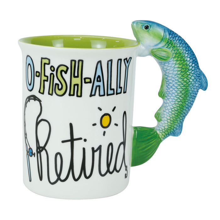 Enesco O fish ally Retired Sculpt Mug