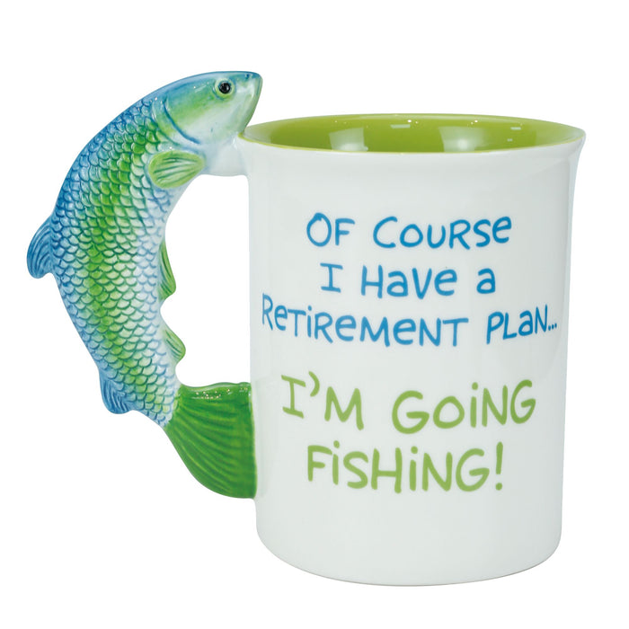 Enesco O Fish Ally Retired Sculpt Mug