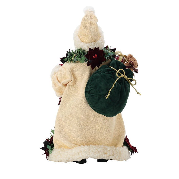 Enesco Old World Poinsettia Santa