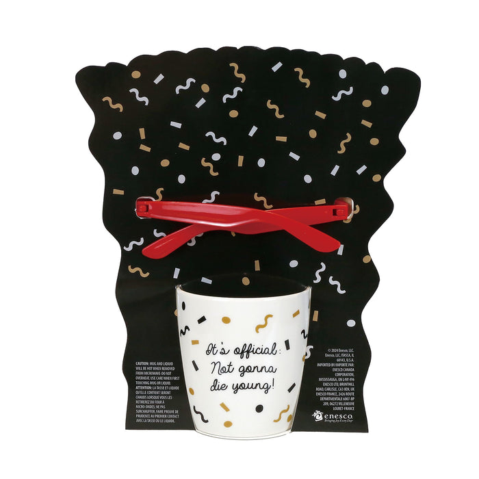 Enesco Over The Hill Mug With Glasses