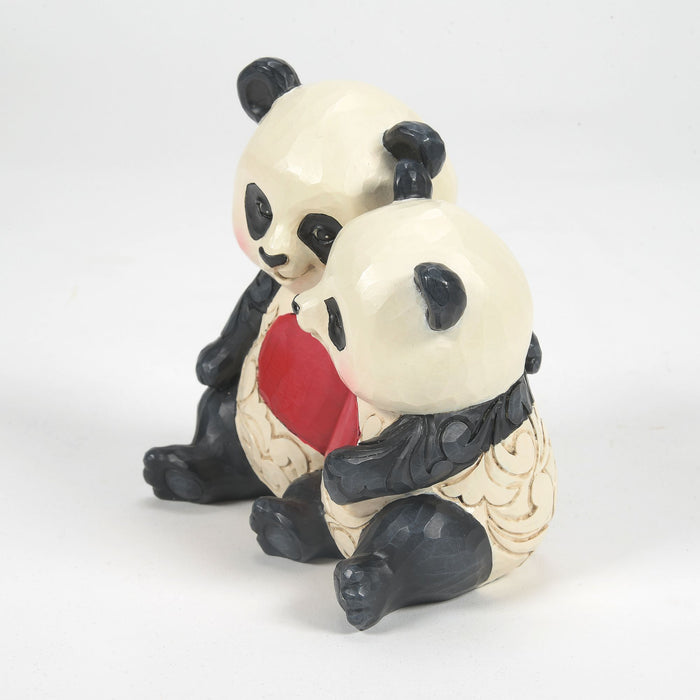 Enesco Panda Couple With Heart Fig