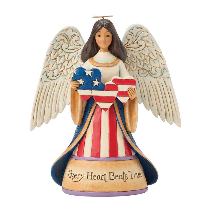 Enesco Patriotic Angel with Heart Fig