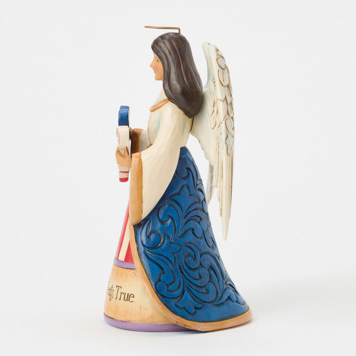 Enesco Patriotic Angel With Heart Fig