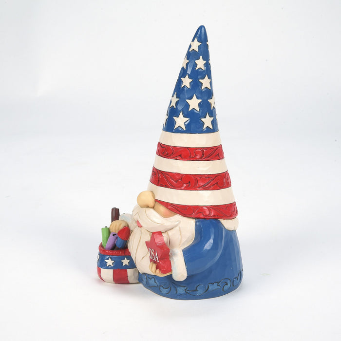Enesco Patriotic Gnome Fireworks Fig