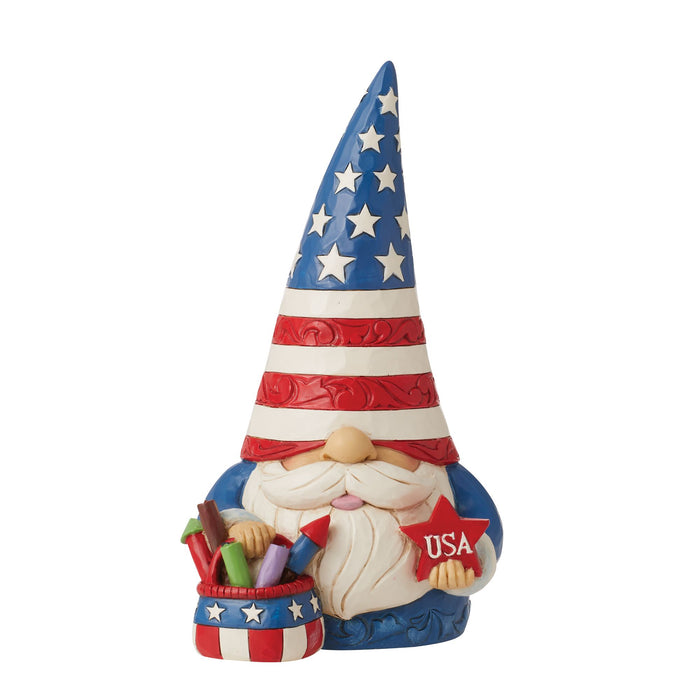 Enesco Patriotic Gnome Fireworks Fig